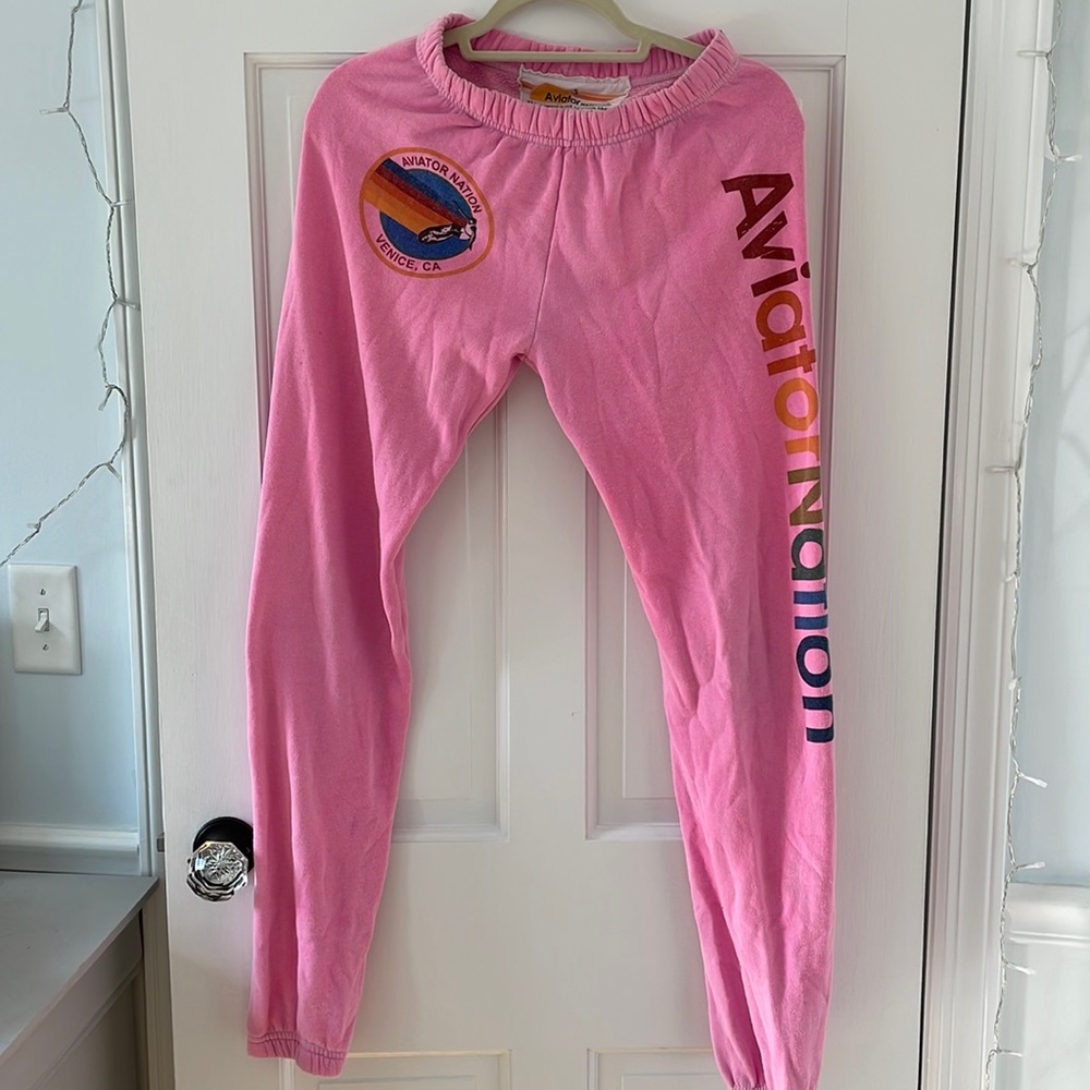 Cute Pink Sweat Pants Comfy